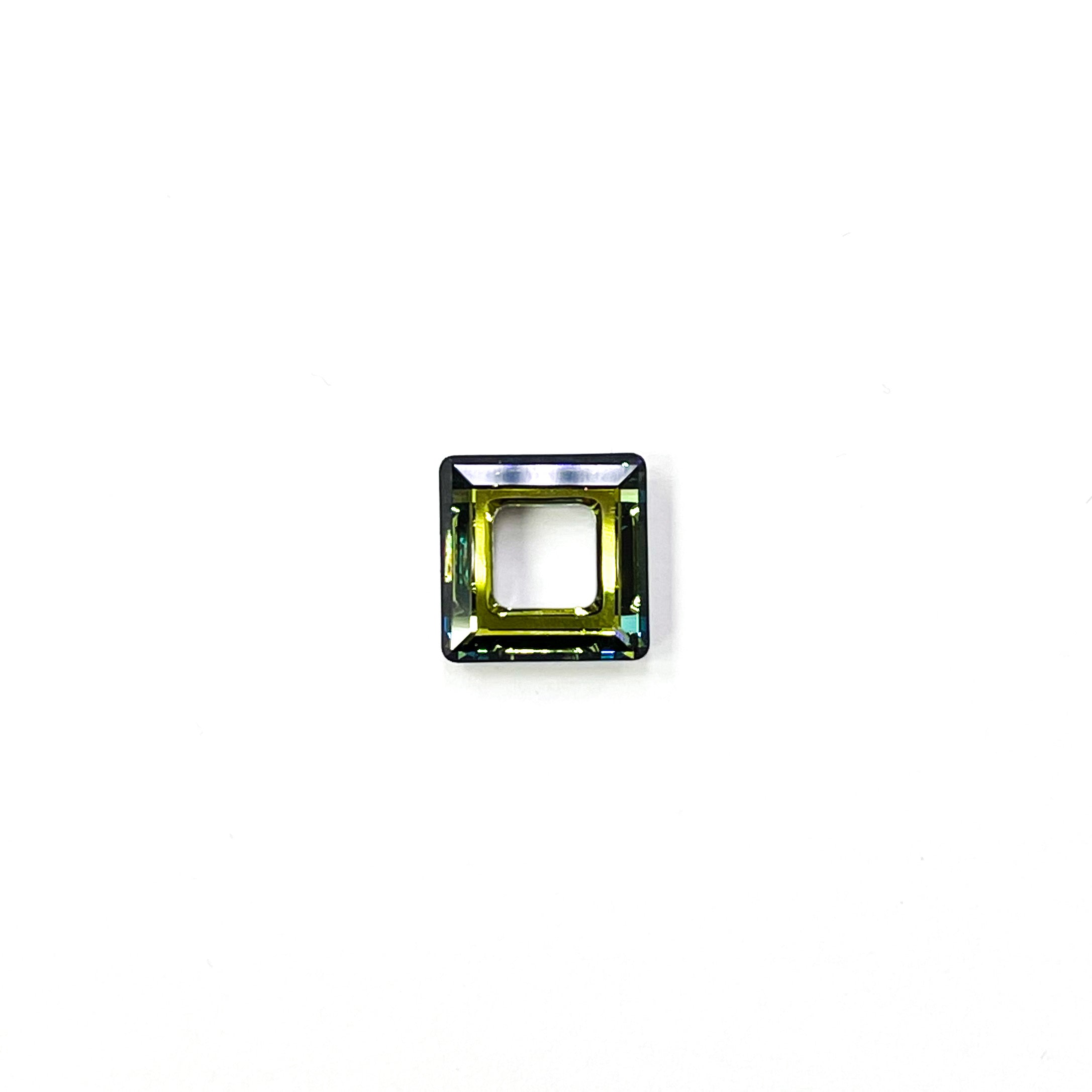 SWAROVSKI ELEMENTS CUADRADO | 13.9MM | VERDE OLIVA OSC | (C4)- (4SC)